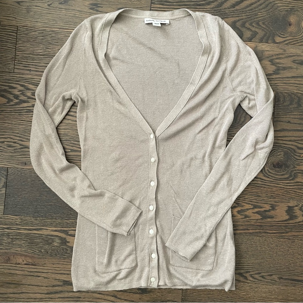 Banana Republic Light Beige Cardigan Sweater